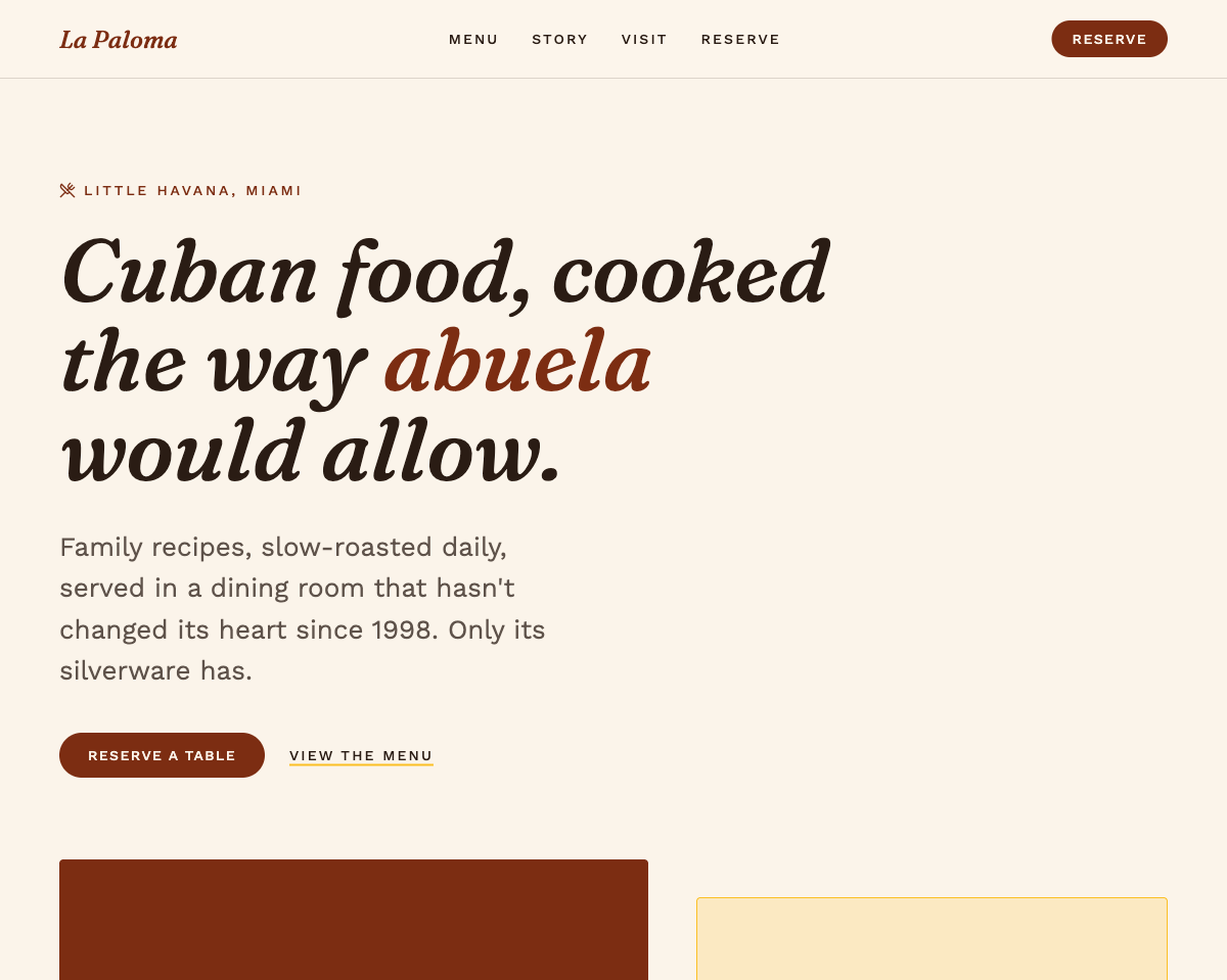 La Paloma homepage